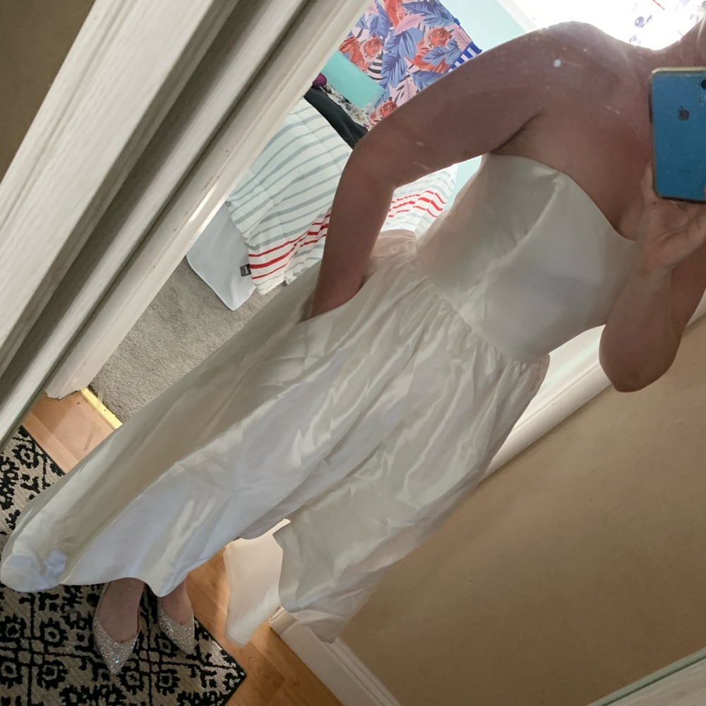 Ivory Mikado Wedding Dress by Davids Bridal